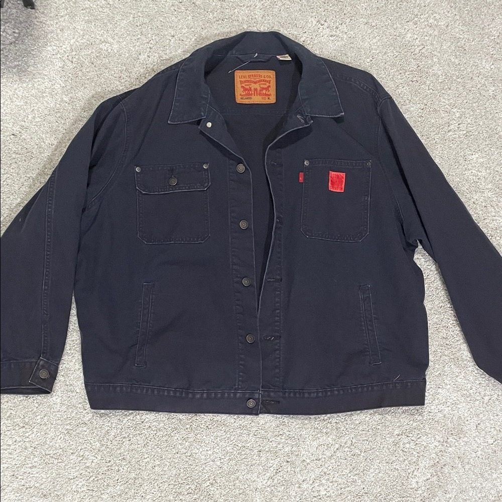 Levi's Men's Dark Blue Shirt Jacket